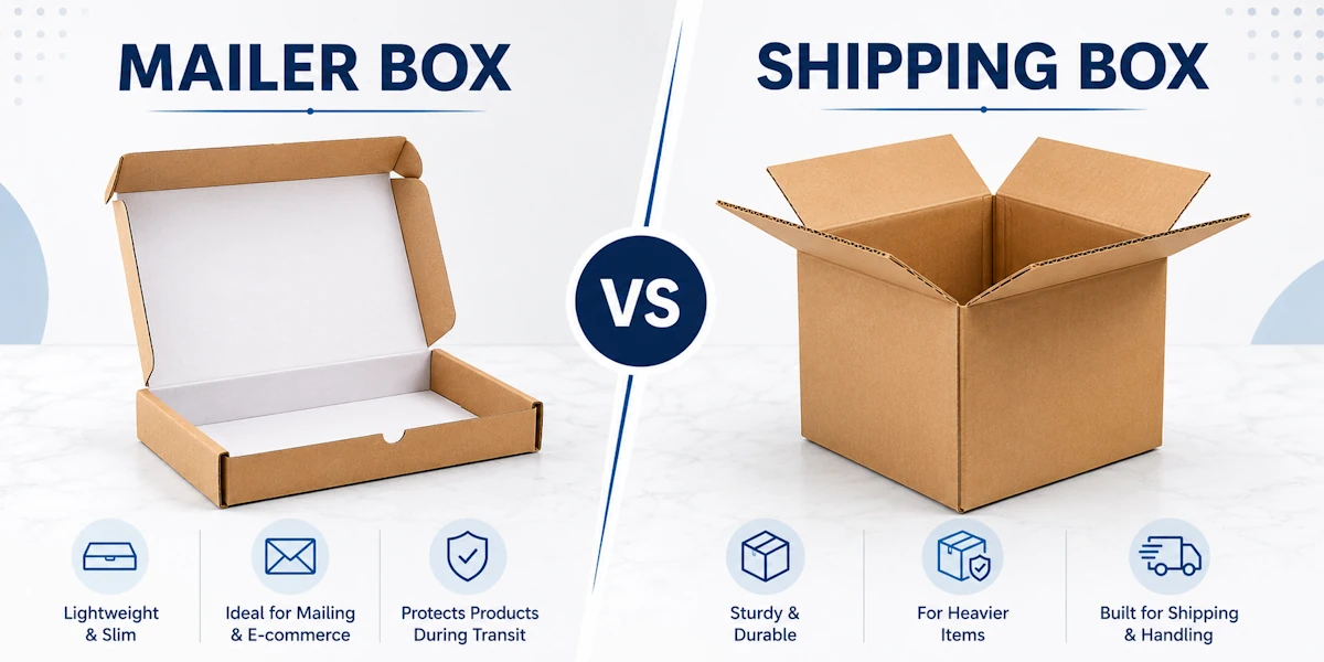 How to Choose Between a Mailer Box and a Shipping Box?